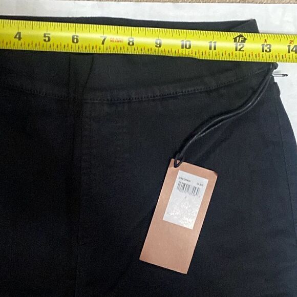 JEN7 by 7 for All Mankind Black Pull-On Comfort Skinny Stretch Jeans Size 4 NWT - Picture 12 of 13